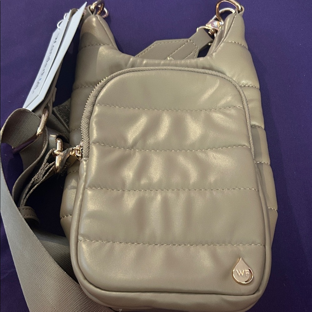 WS Quilted hydration bag in Tan